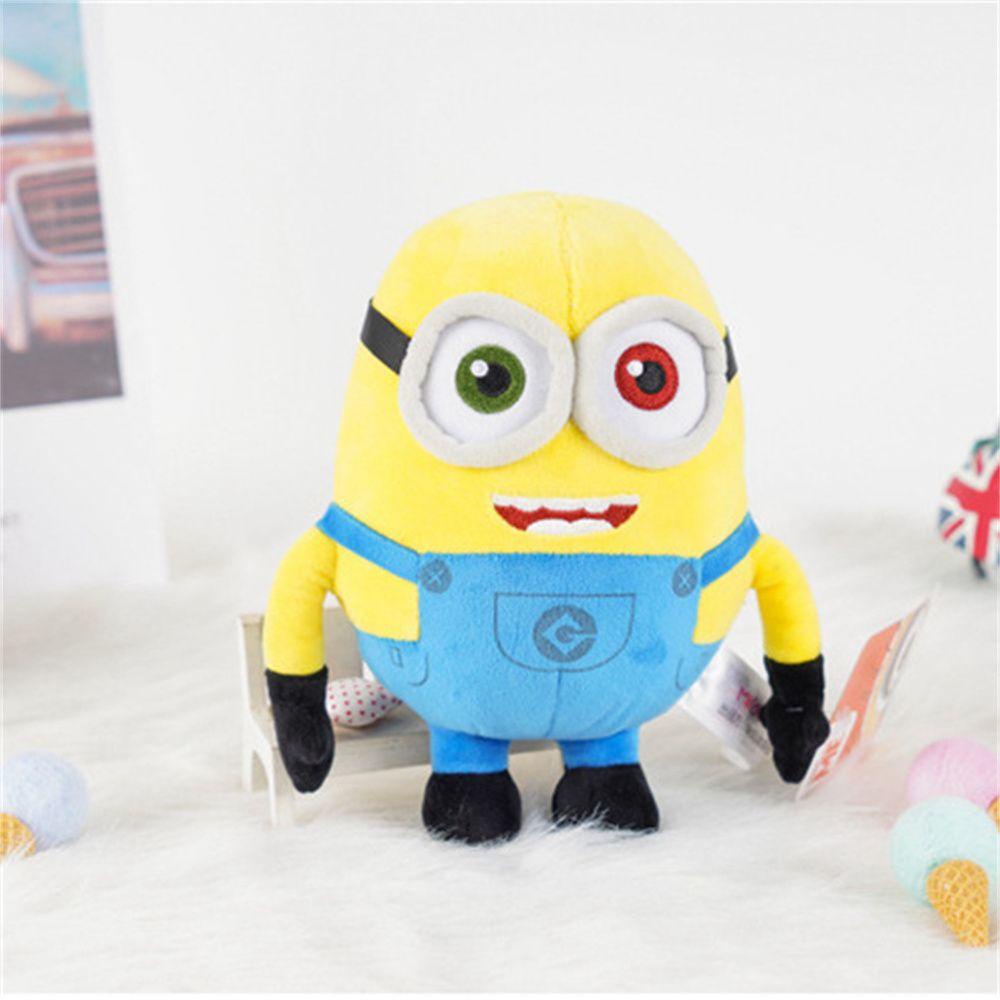 Lanfy Boneka Mainan Film Mainan Empuk 13CM Badan Kuning Kupluk Bob Plush Toys