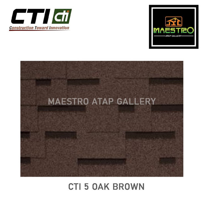 Atap Bitumen CTI CT5 Dark Brown