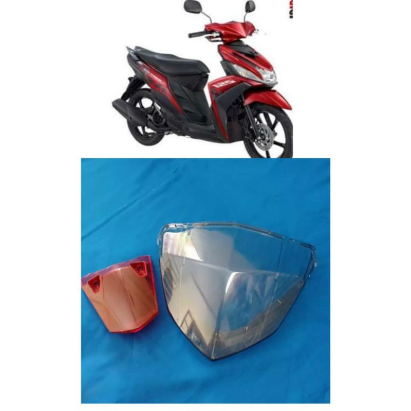 mika kaca lampu stop lampu rem belakang mio m3