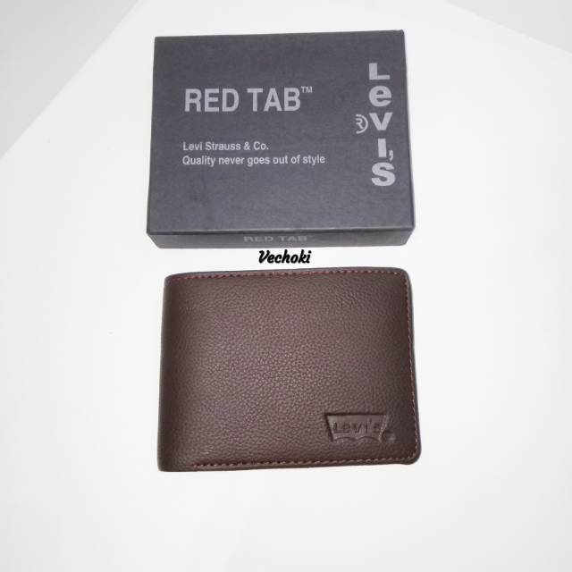 Dompet Pria Kulit Asli Levis - Dompet Kulit Levi's Murah 3in1
