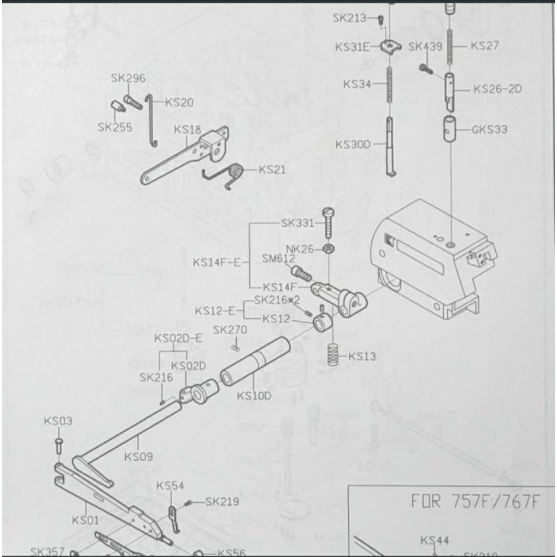 KS12-E Boshing Mesin Obras 747