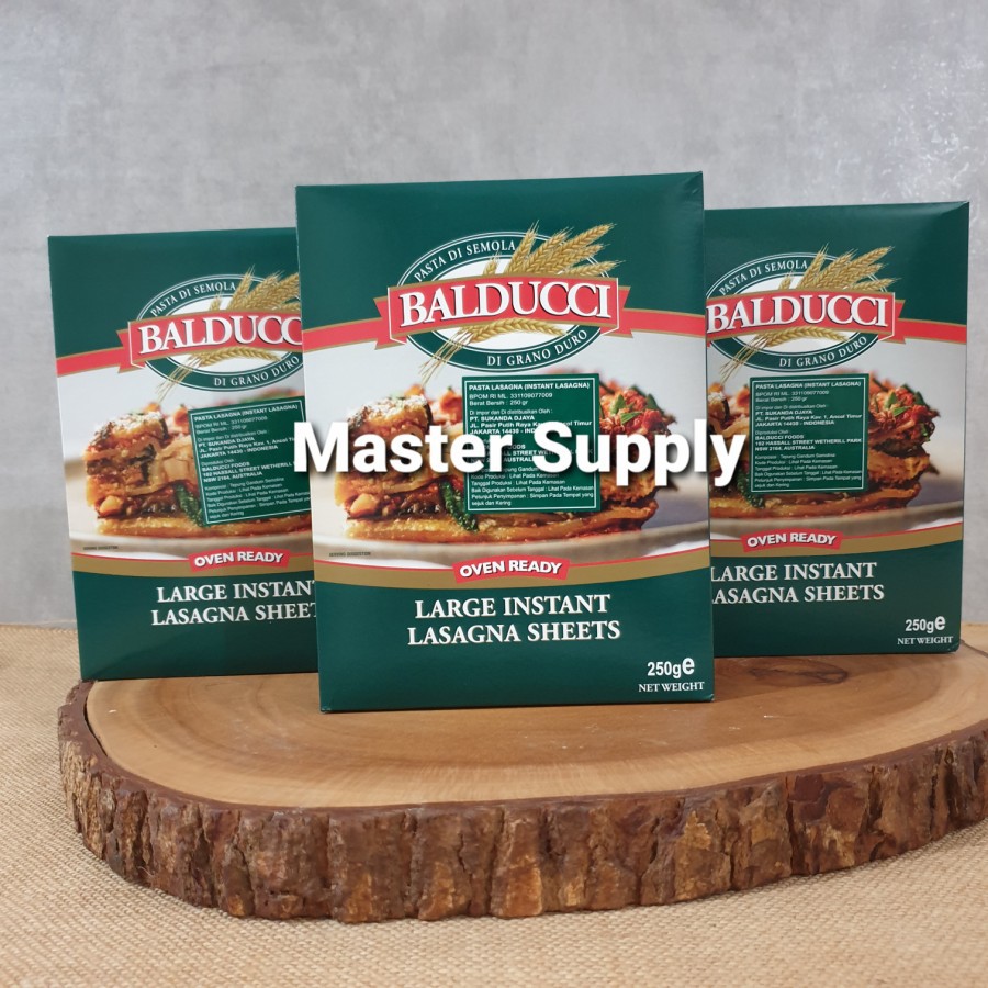 

BALDUCCI LARGE LASAGNA INSTANT SHEET 250 GR / LASAGNA SHEET / LASAGNE