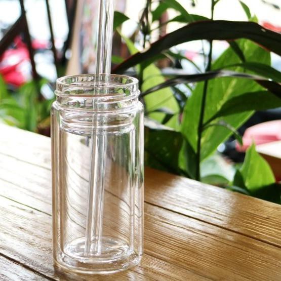 

➨ Glass Straw Clear (Bubble) ➬