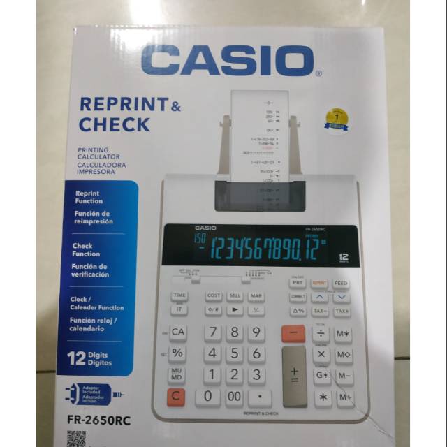 

Casio FR2650RC 12dgt desk top printer calculator