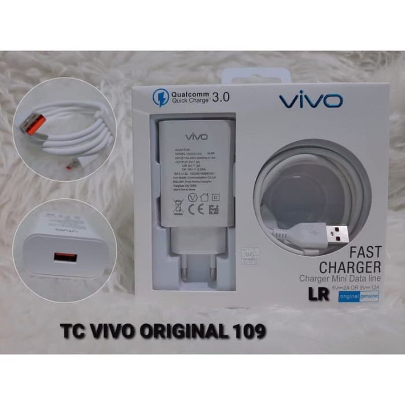 Travel Charger Vivo Z1 Pro/X70 Qualcomm Fast Charging - Micro USB