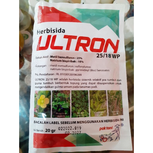 Jual HERBISIDA ULTRON 25/18 WP HERBISIDA AMPUH BASMI GULMA PADI ...