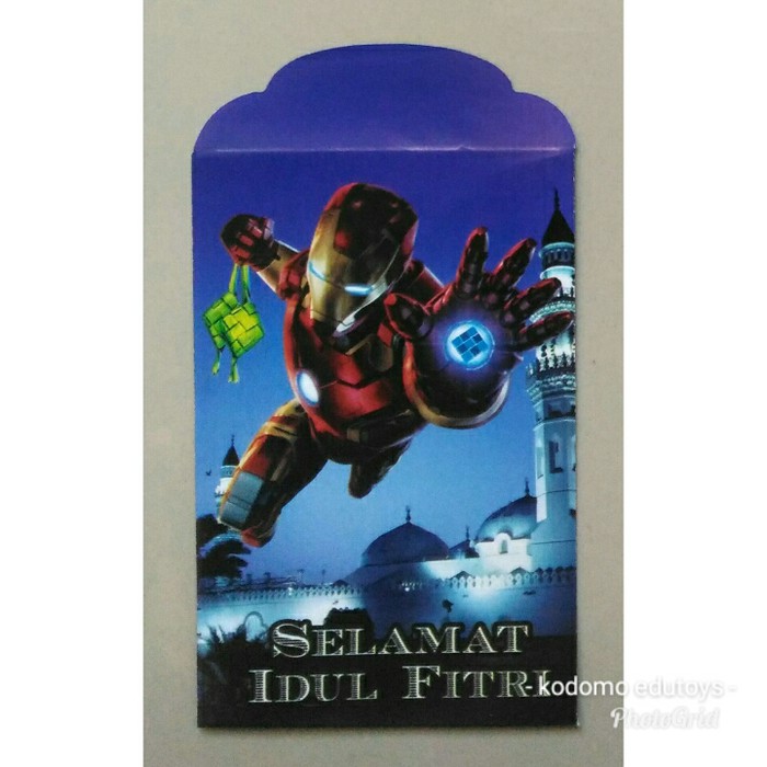 

TERMURAH Amplop Lebaran/ Angpao Lebaran Karakter Iron Man (8 pcs) B0091