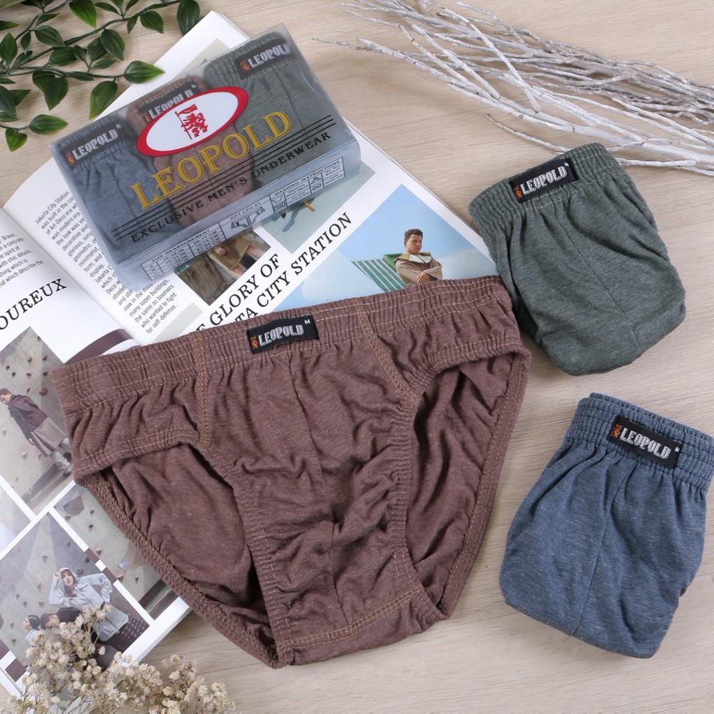 3 Pcs CD LEOPOLD Mika Pria Dewasa | Celana Dalam Laki Laki | Pakaian Dalam Underwear |  Sguna