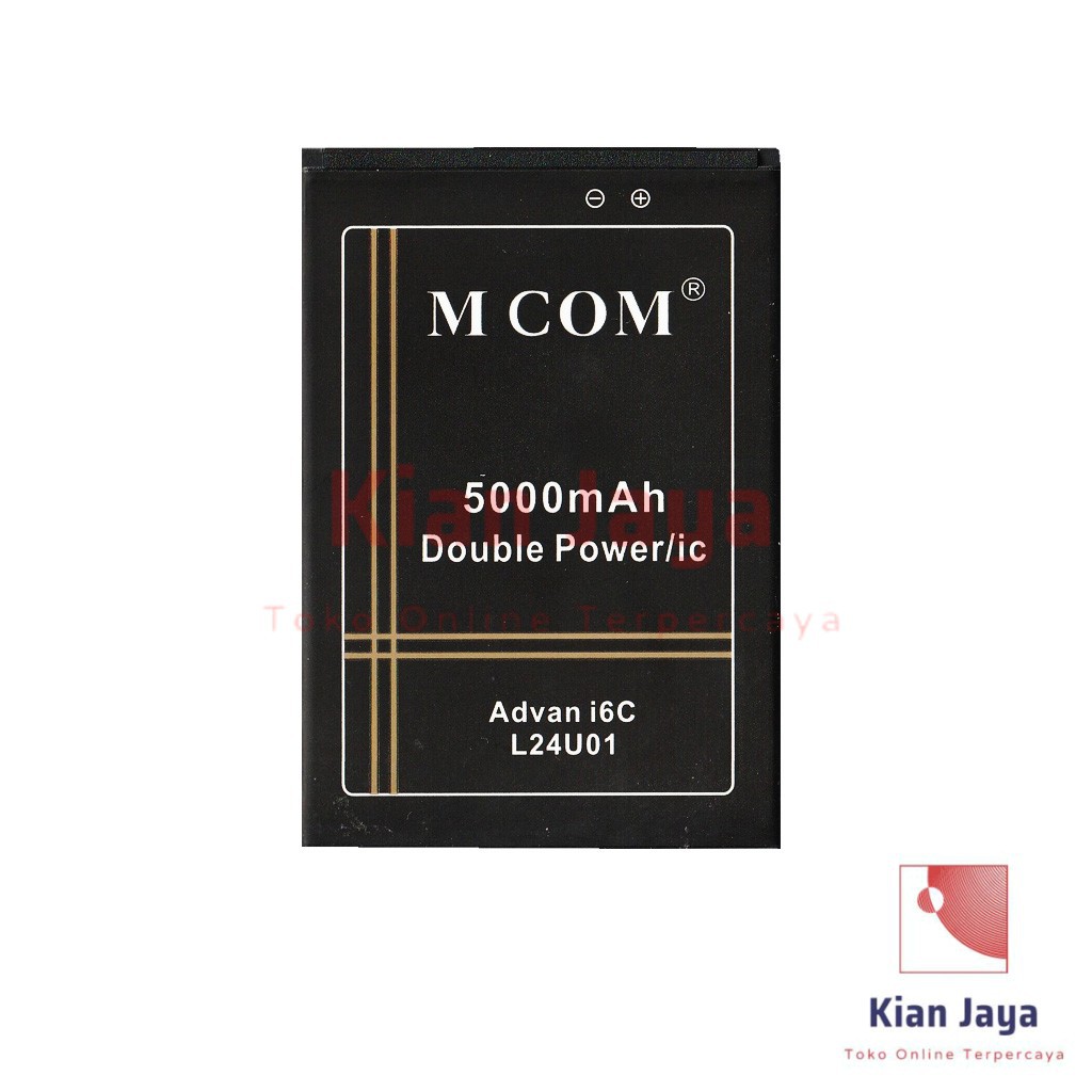 MCOM Baterai Hp Advan i6C / L24U01 Original Double Power Batre Batrai Battery Ori