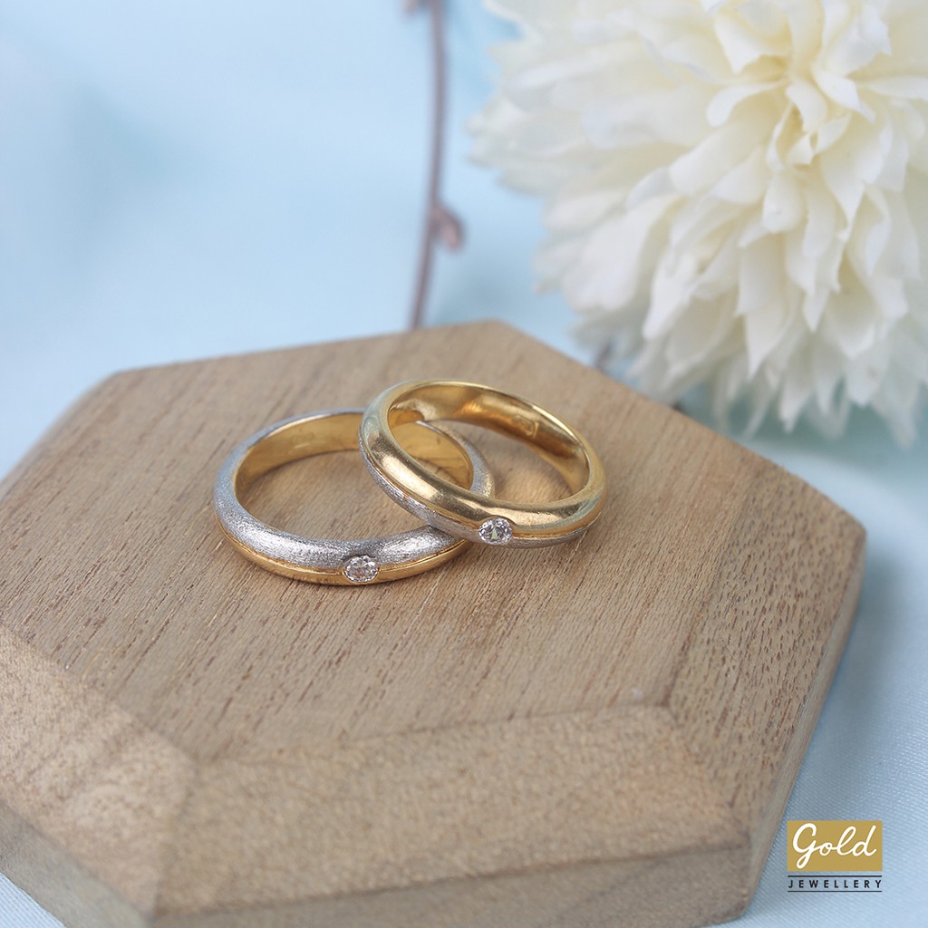 Cincin nikah emas kuning 750 17k - II7514032100 - wedding ring