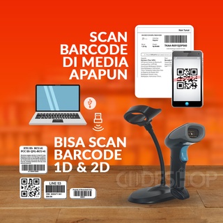 Scanner Barcode Bluetooth 2 Dimensi Kassen KS-603 BT / KS603BT / KS 603 BT