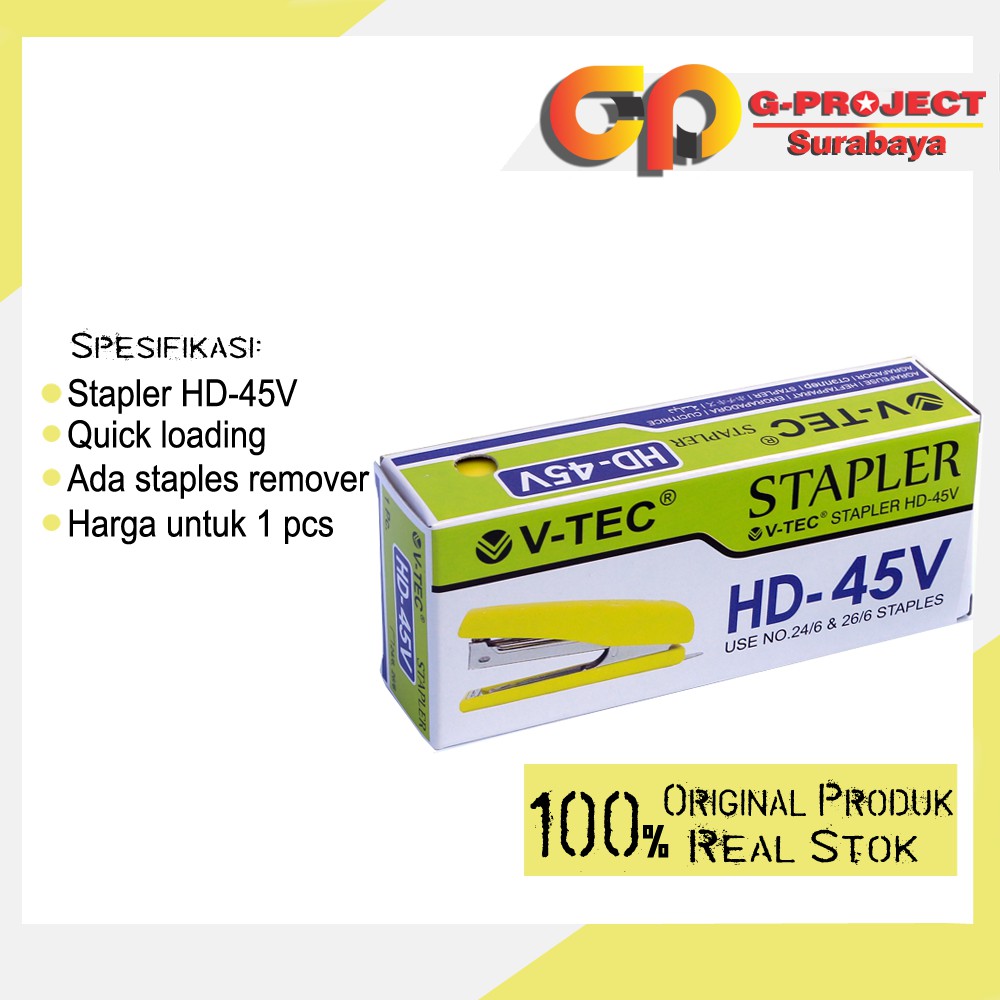 

Stapler / Staples / Jepretan V-TEC HD-45 V / GREEN
