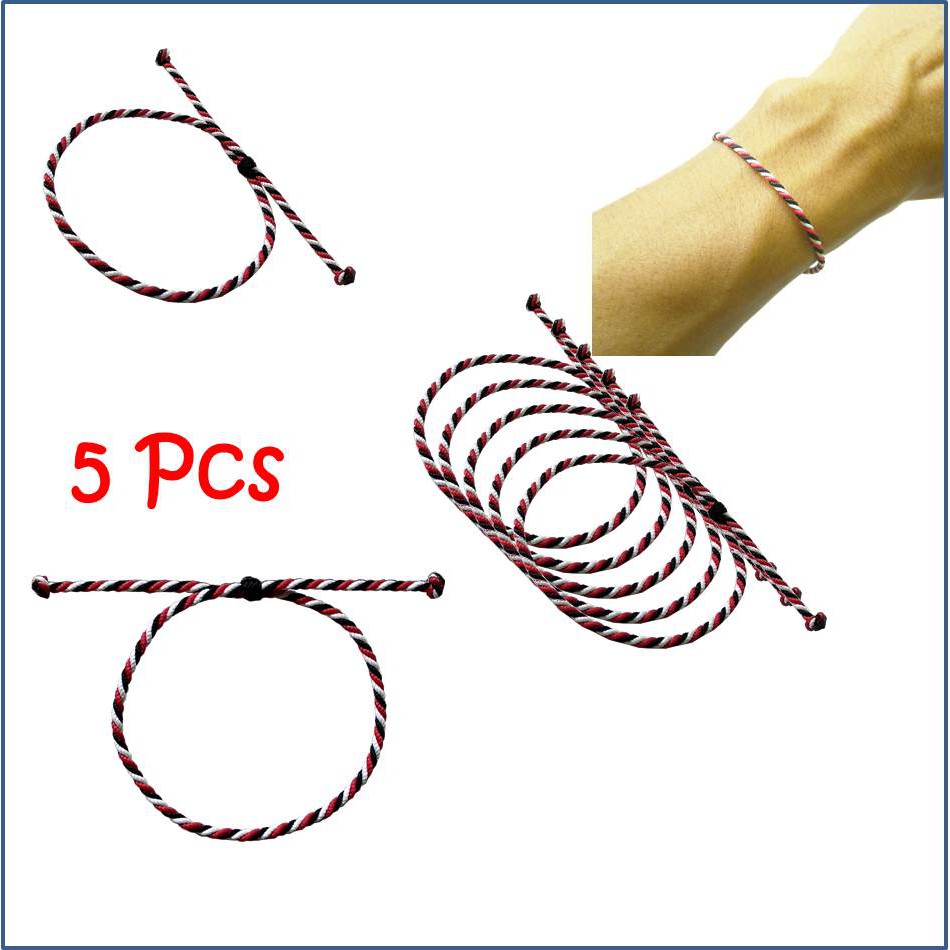 Paket 5 Buah Gelang  Tridatu  Bali Standar Tahan Air Dan 