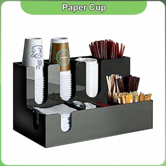

Office & Stationery | Document Organizer | Rak Akrilik Paper Cup Holder Sederhana Complete Model C | Best Seller