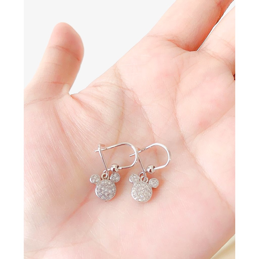 Anting Anak Mousse Head Zirconia Silver Xuping