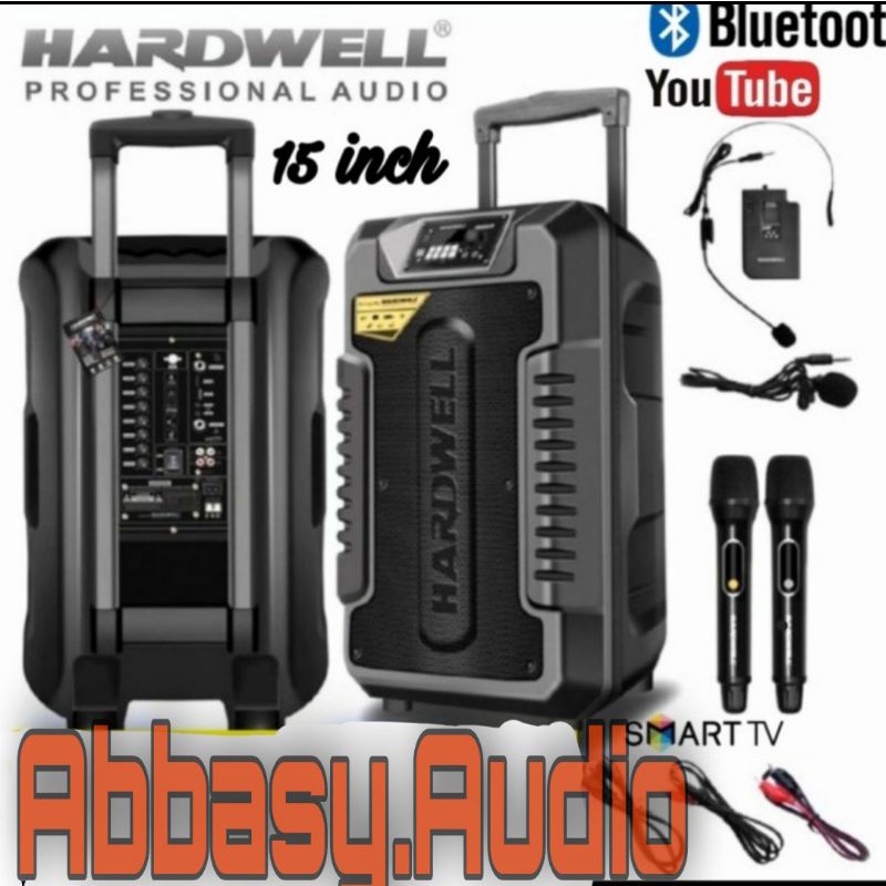 speaker aktif portable Turbovoice 15 pro 15 inch bluetooth hardwell aktiv portabel hardwel