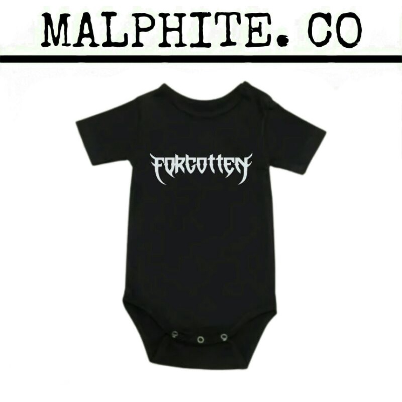 Kaos Baju Bayi Baby Jumper Kids Band Forgotten Motif Lengan Pendek Jumpsuit Sleepsuit Tidur Anak Usi