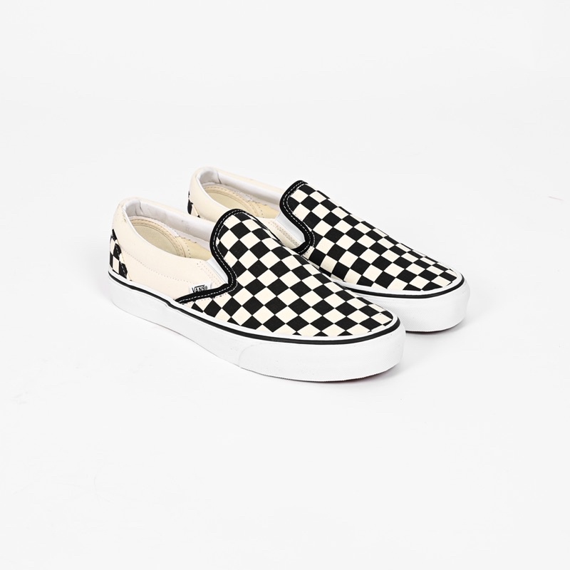 (SALE) V4ns Slip On Chekckerboard Black White Original