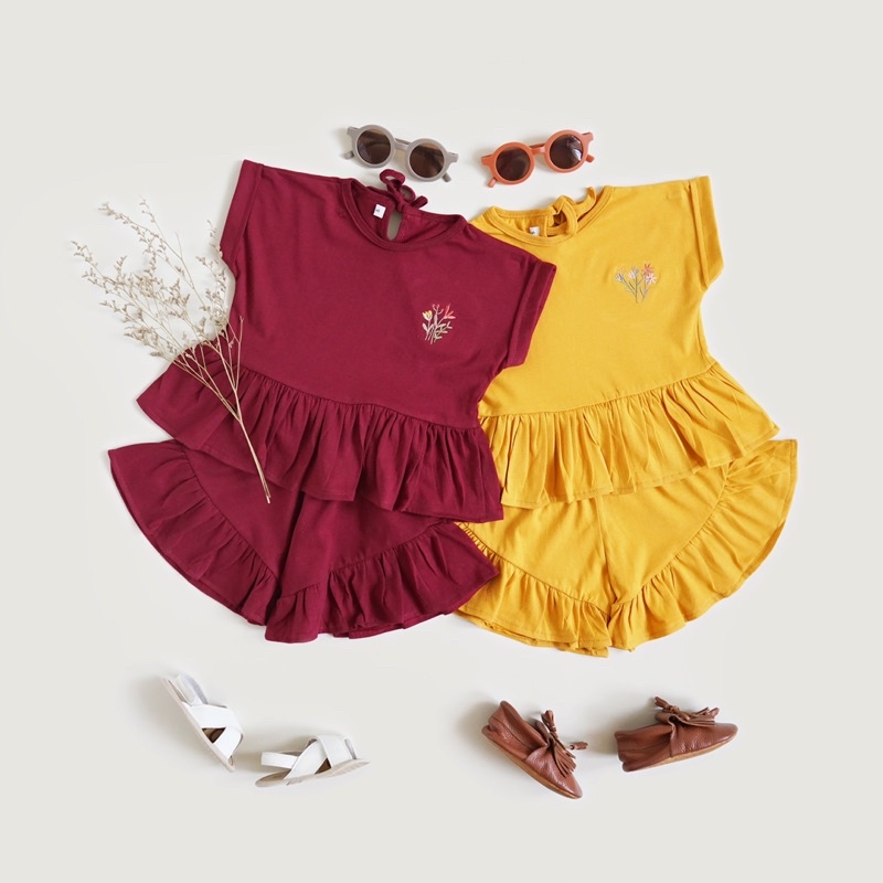 Fuji Daily PlaySet Baju Anak Permpuan Ruffle