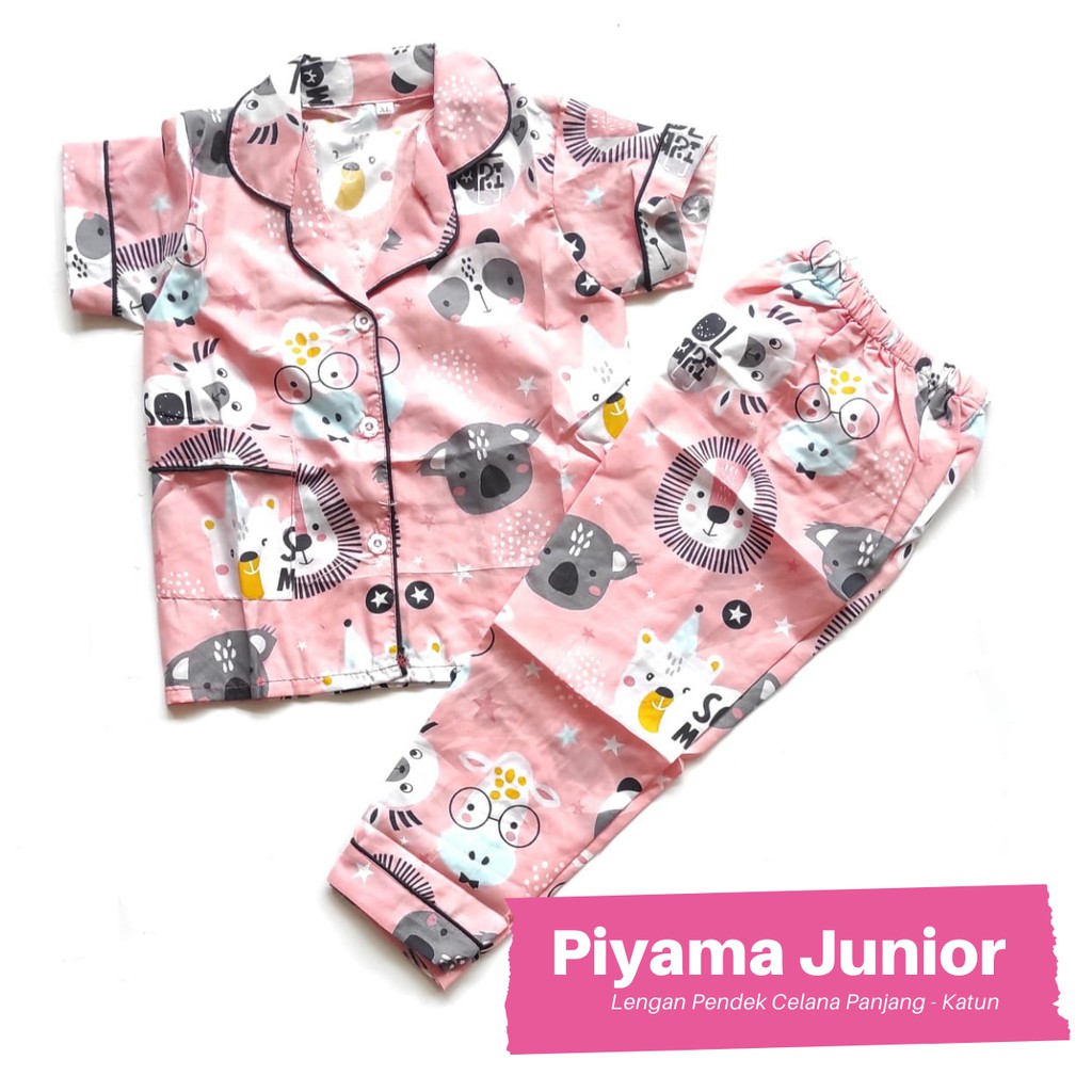 PIYAMA ANAK JUNIOR NO 8 10 12 usia 5 thn sd 10 thn