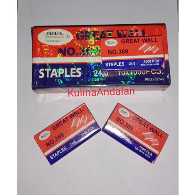 

Isi staples great wall 369