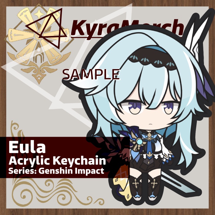 Keychain Genshin Impact Eula
 | KyraMerch Anime Fanmerch Dealer