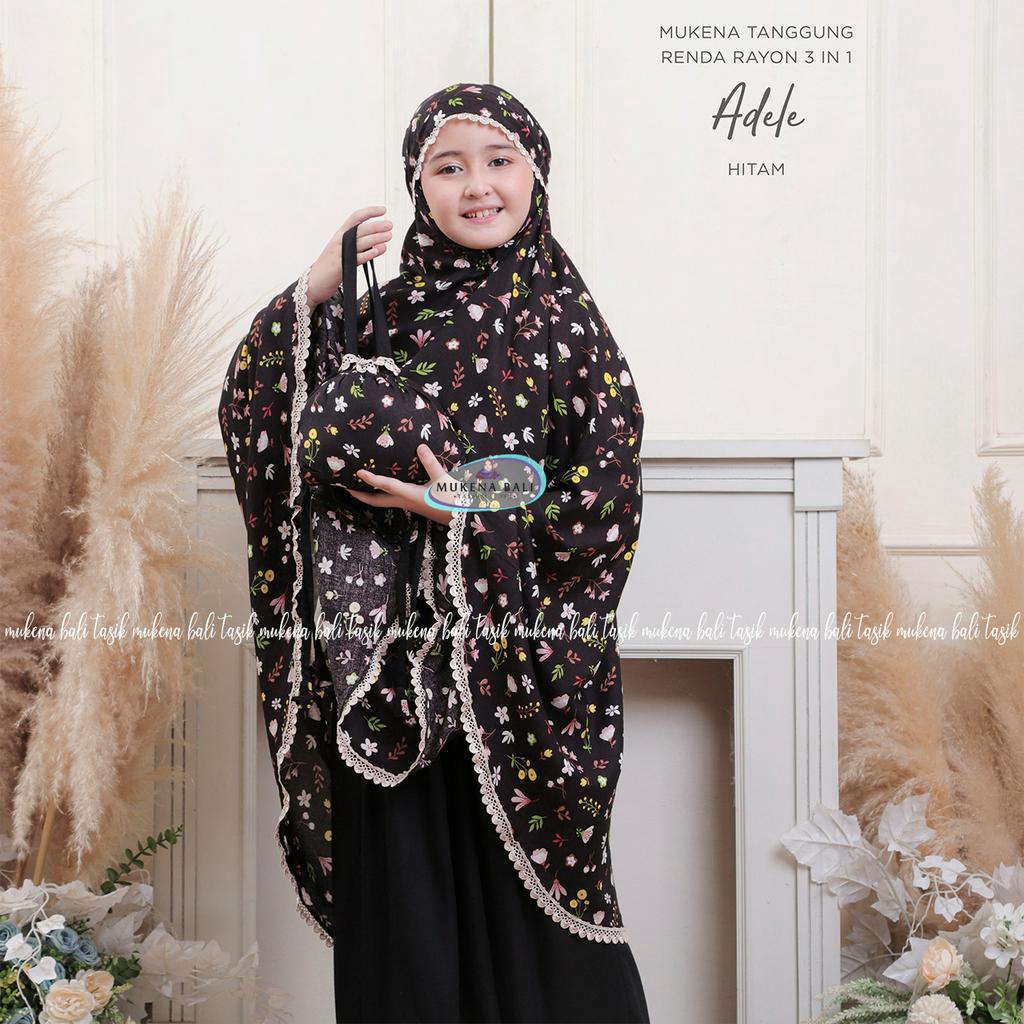 MUKENA BALI TASIK - MUKENA ANAK TANGGUNG RENDA RAYON 3IN1 ADELE