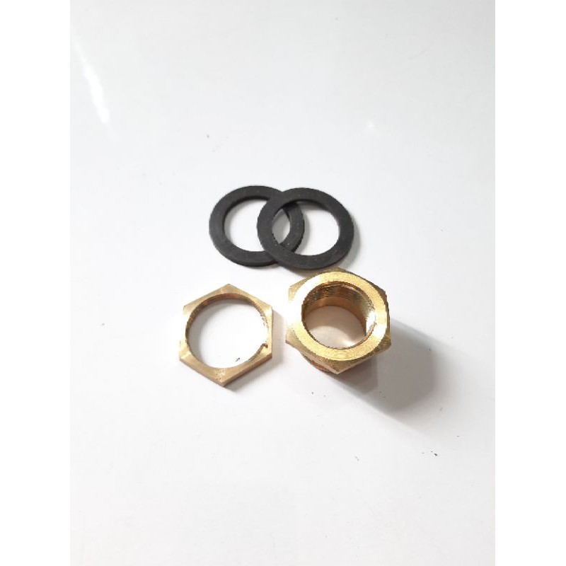 Mur Toren 1&quot; × 3/4&quot; KUNINGAN / Flock ring tangki air / Verlop ring water tank