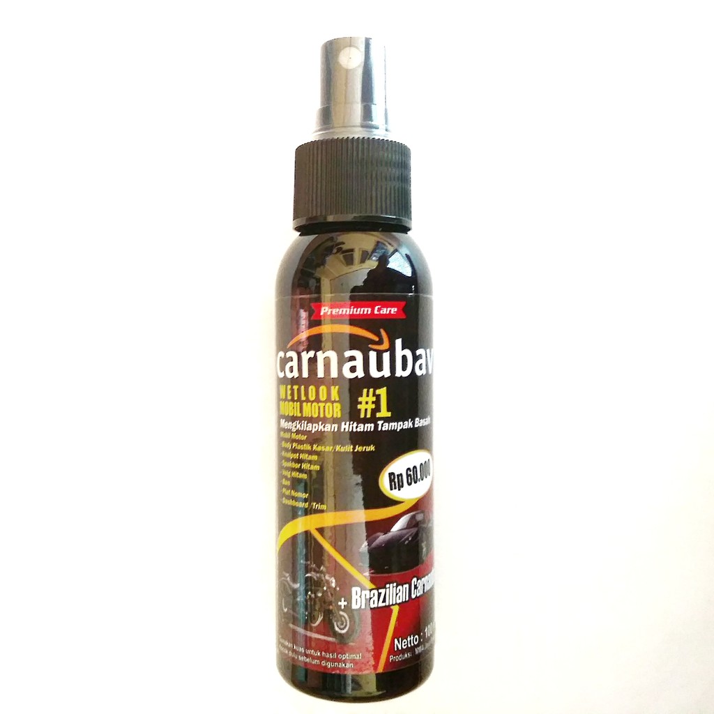 COD Pengkilap Penghitam Wetlook Body Plastik kasar motor dashboard mobil carnaubav