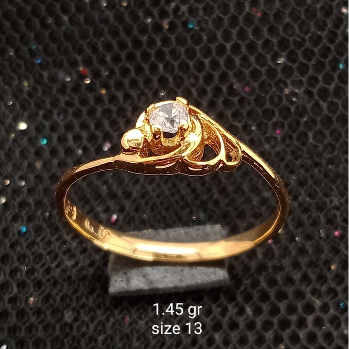 Cincin Emas 17 K - 1.45 gr Kadar 750 - 2807