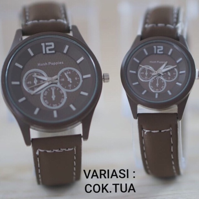 jam tangan couple hush puppies sudah sepasang + BOX