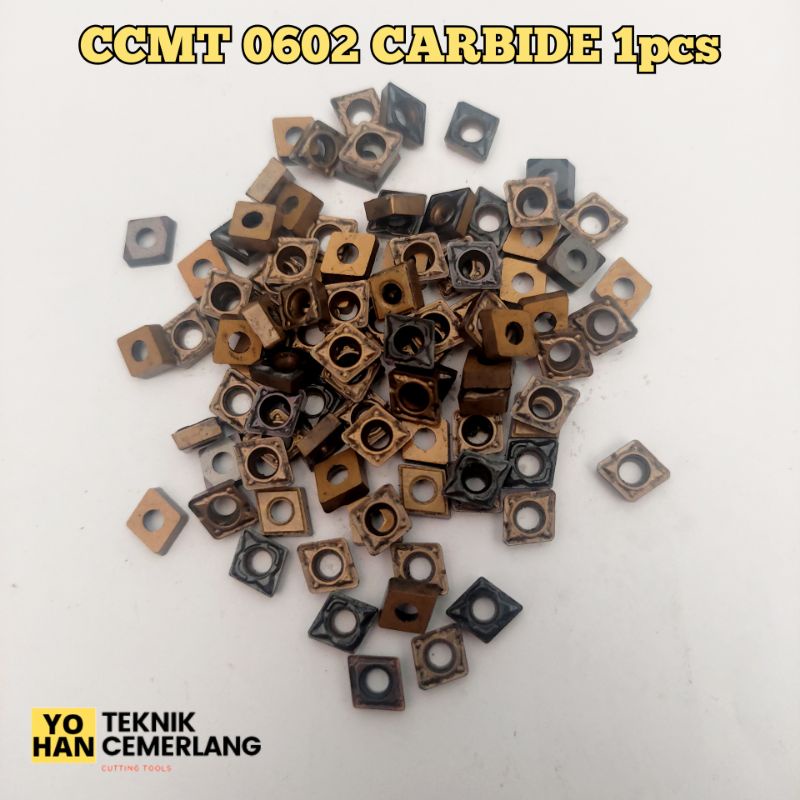 GROSIR Insert Bubut CCMT 06 02 Mata Pisau Bubut Insert Carbide CCMT06 02 alat mesin bubut cnc