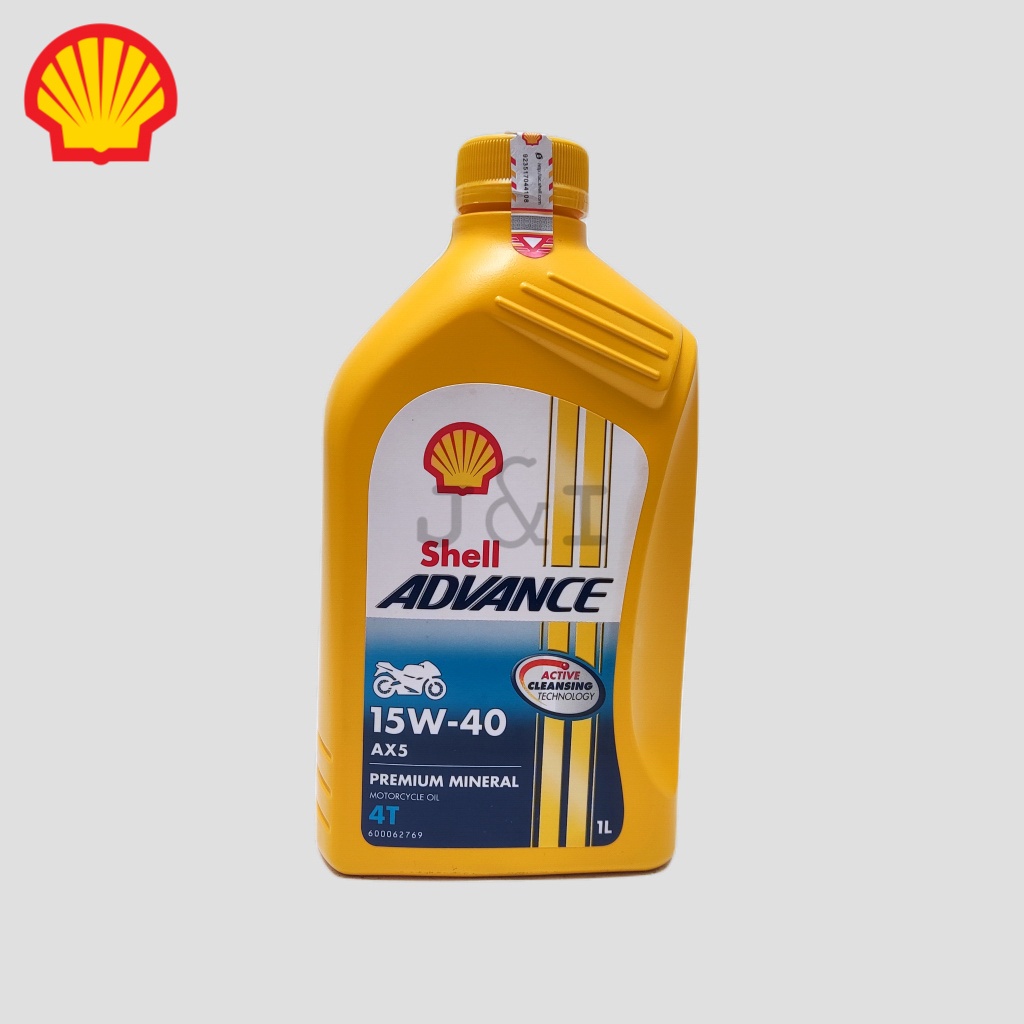 Oli Shell Advance AX5 15W-40 API SL JASO MA2 1 Liter