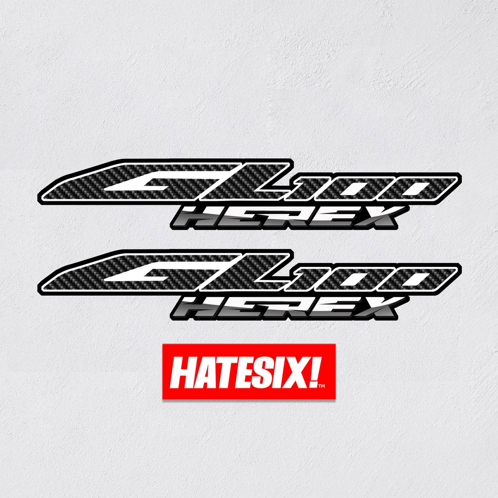 Stiker Sticker Decal Honda GL100 GL125 GL200 Herex Hatesix