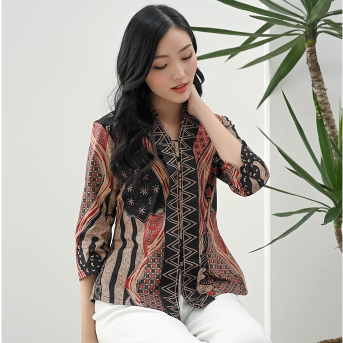 Atasan Batik 292 MTS/ Blouse Batik Wanita Modern