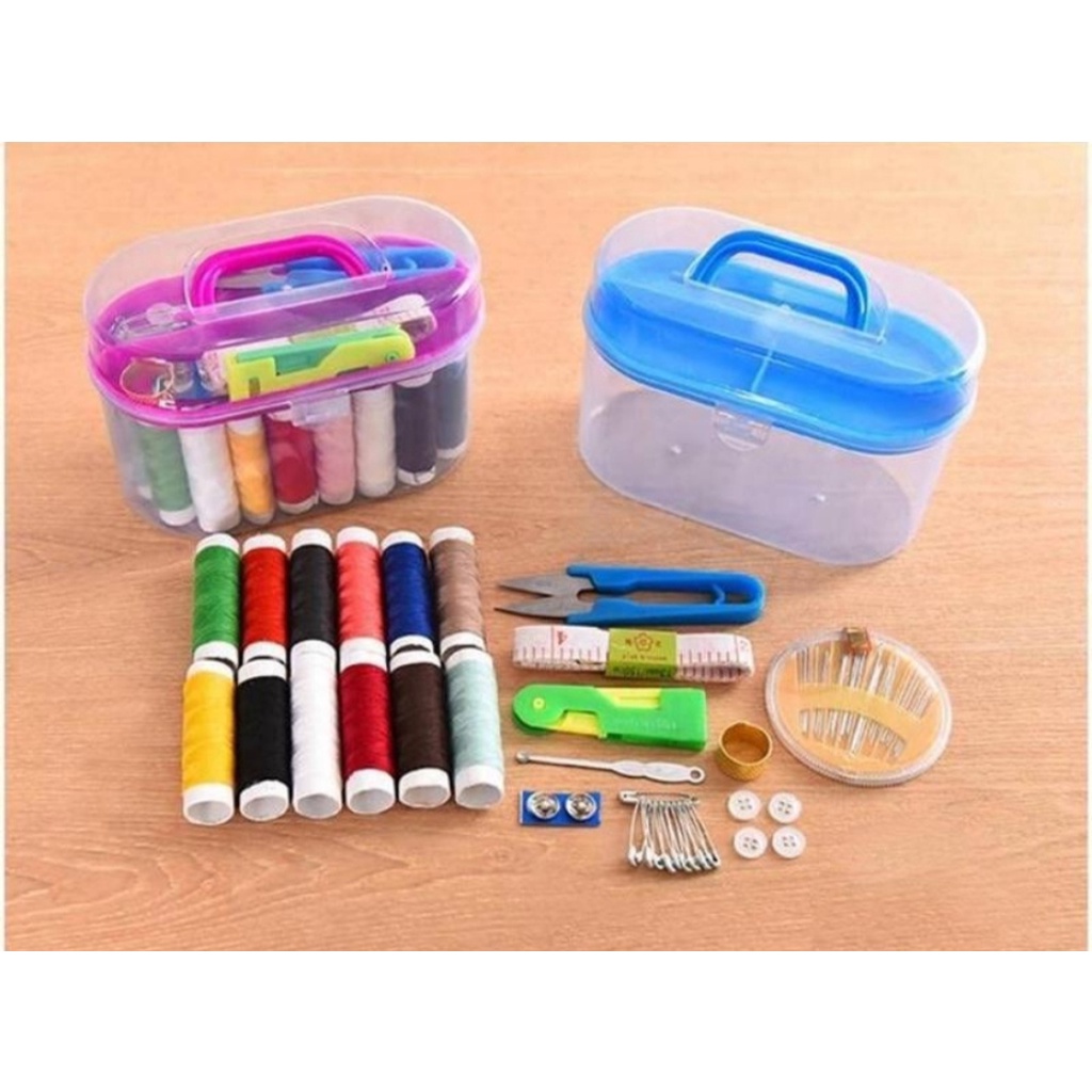 Alat Jahit Kotak Set Lengkap/Sewing Kit Box/Set alat jahit lengkap