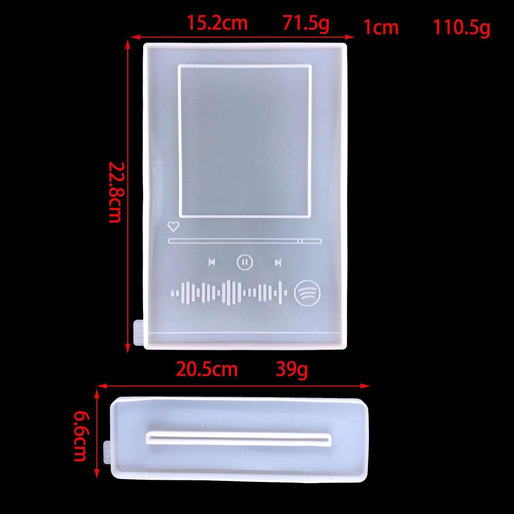 R-flower Resin Mold Perlengkapan Festival Kristal Epoxy Resin Liontin Membuat Perhiasan Alat Bingkai Berdiri Cetakan Silicone Mould