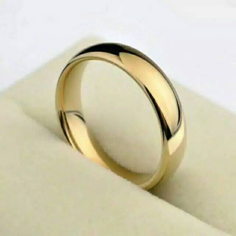 cincin titanium pria wanita cincin polos