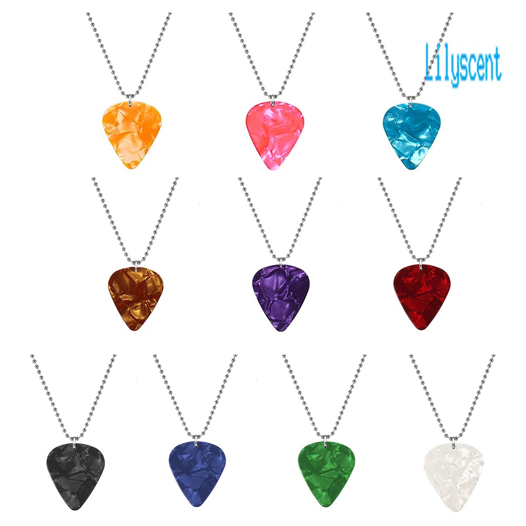 Kalung Liontin Pick Gitar Untuk Unisex