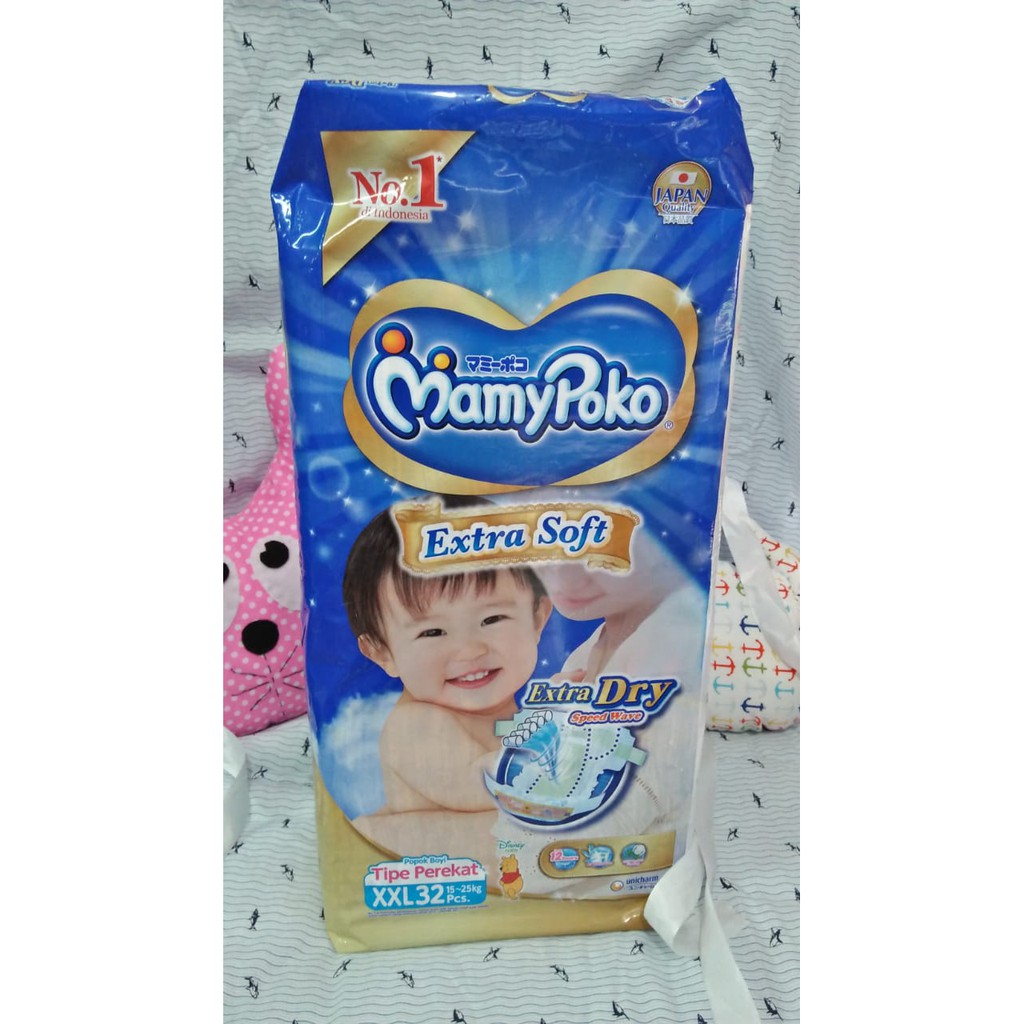 Mamy Poko Extra Dry XXL32 ( PEREKAT ) - HTA SUSU / PAMPERS / DIAPERS