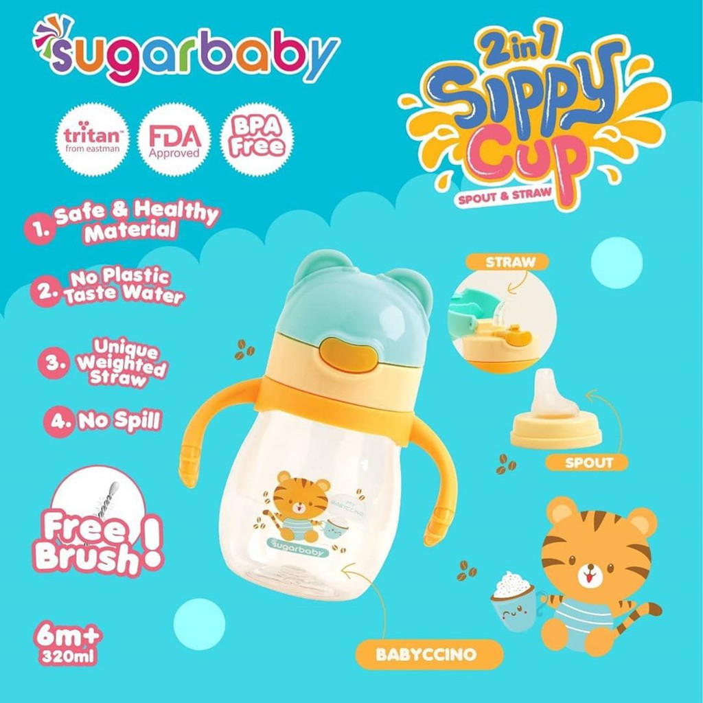 SUGAR BABY Tritan 2in1 Sippy Cup 320ml