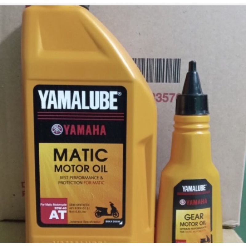 Paket YAMALUBE MATIC 800ML Oli Gardan Yamalube 100 ML