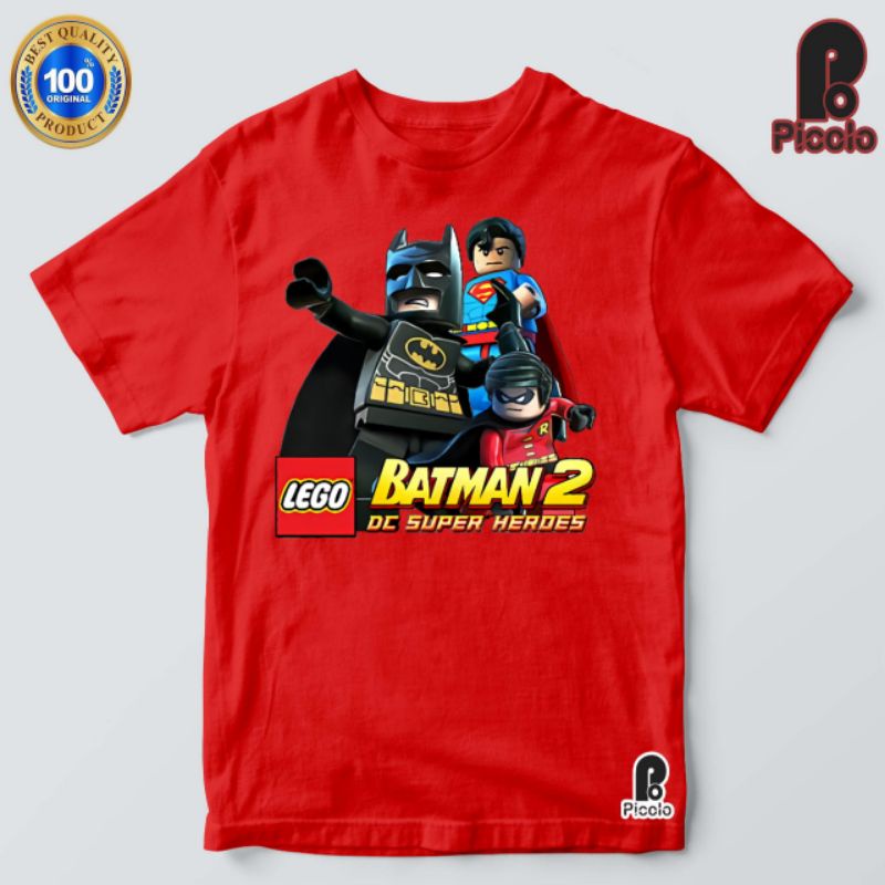 baju kaos anak lego karakter batmen bahan premium