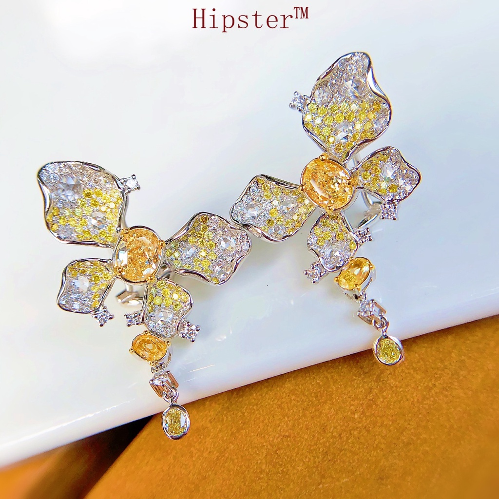 Luxury High-End Jewelry Super Fairy Design Butterfly Studs