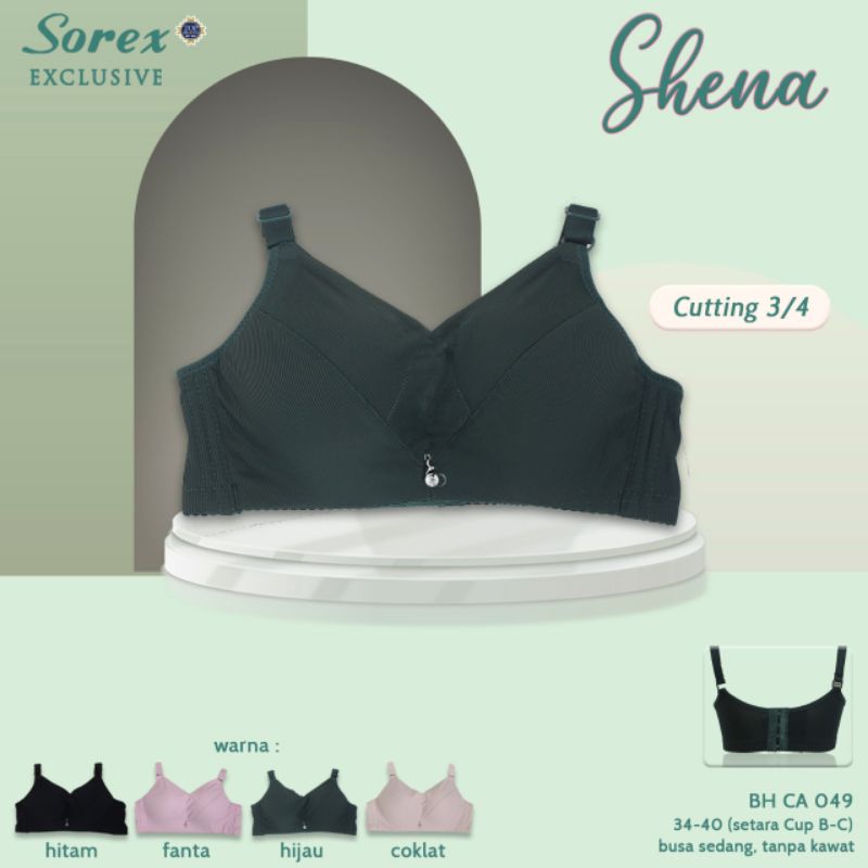 Sorex Bra CA 049 bh tanpa kawat 34-40 cup B busa (Shena)