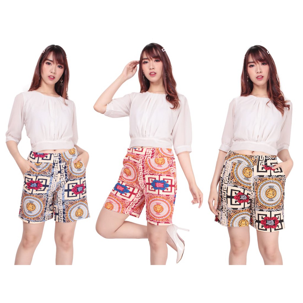 SB Collection Celana Pendek Renjani Hotpants Jumbo Casual Wanita