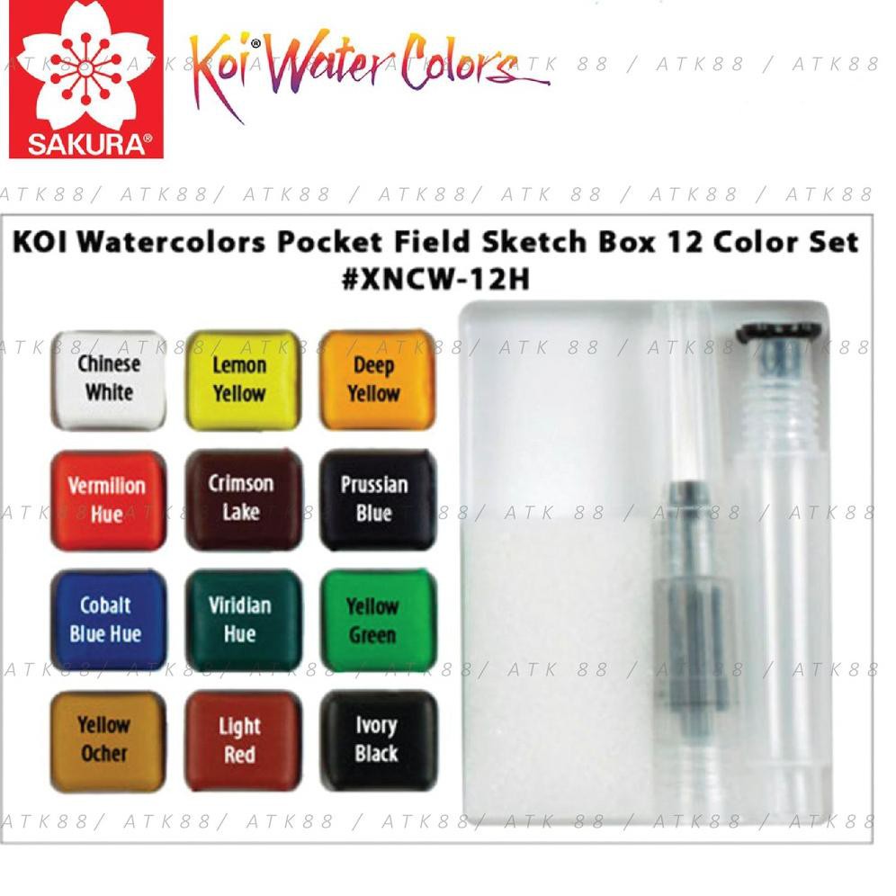 

Sakura Koi Watercolors Pocket Field Sketch Box - 12 (ART. V434)