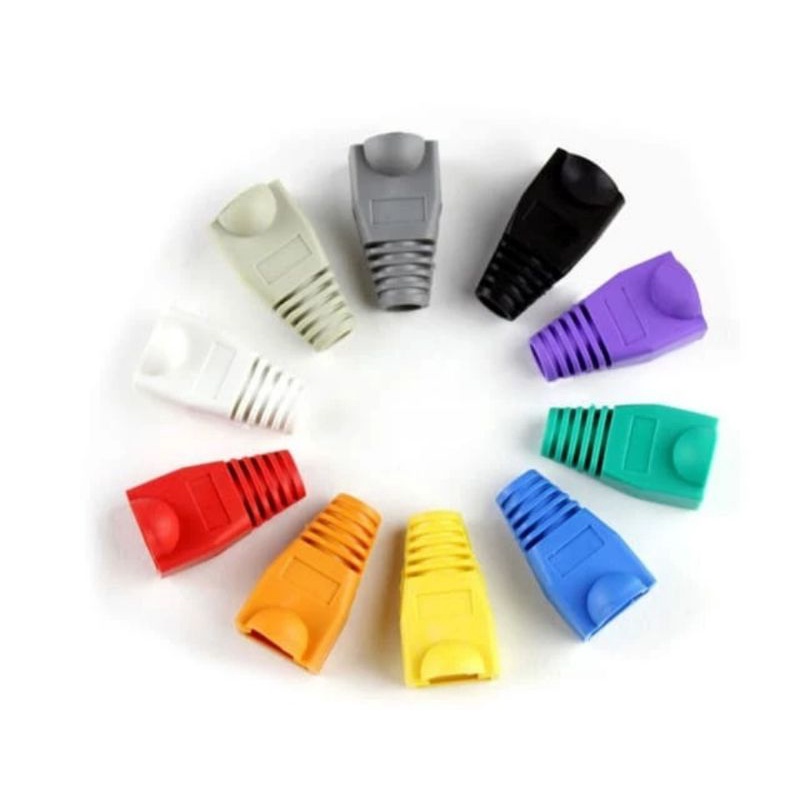 rj45 cover karet konektor connector utp plug boot pelindung rj45