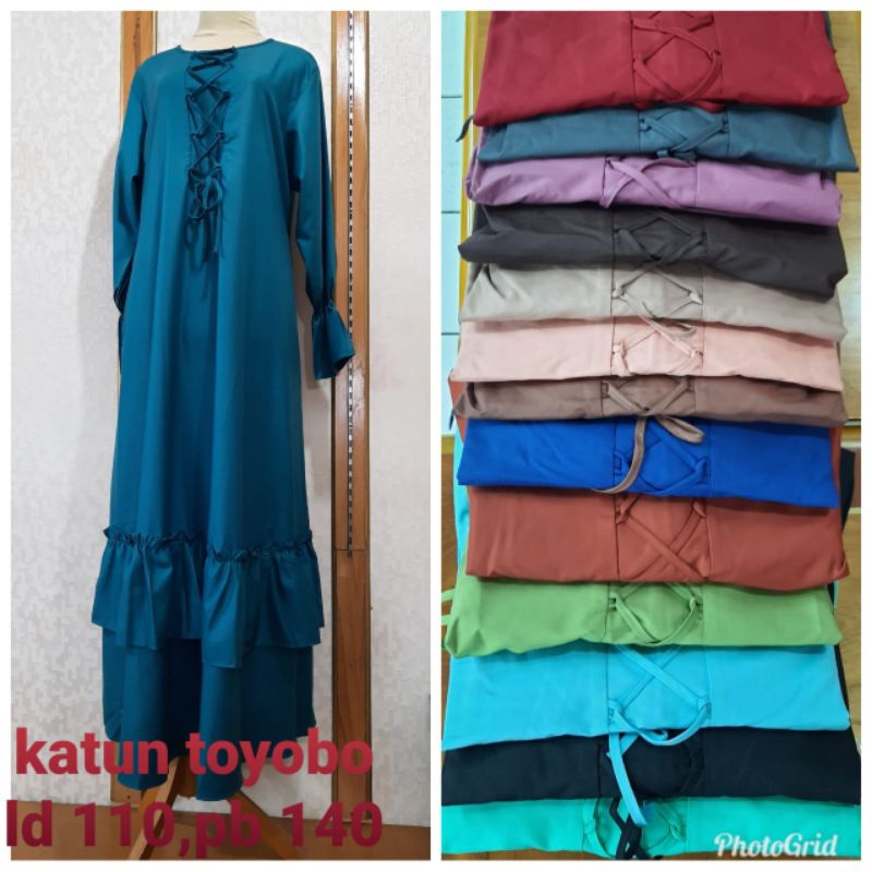 gamis katun tuyobo code 02