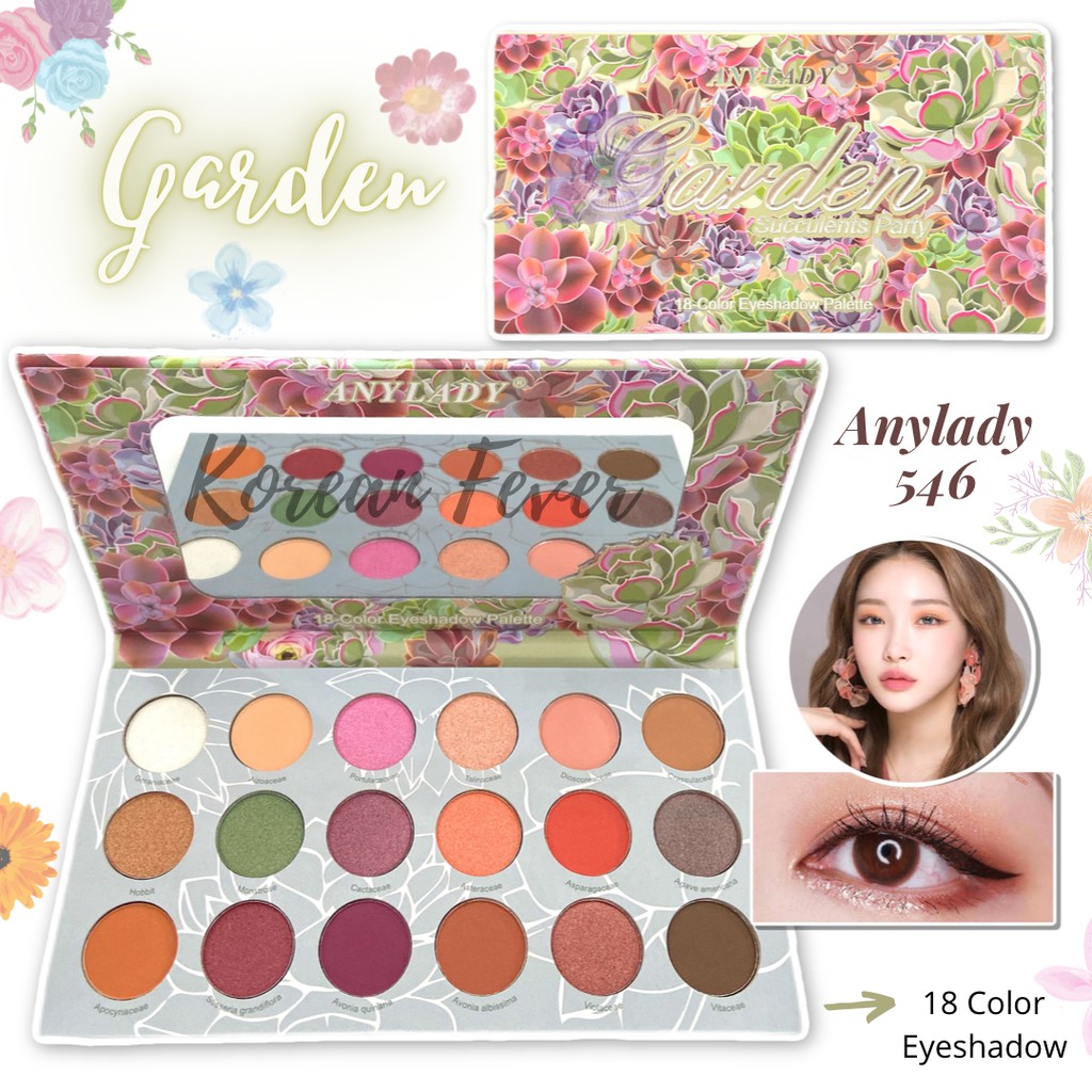 Anylady - GARDEN Eyeshadow Palette / 18 Color Eyeshadow Garden Anylady 546
